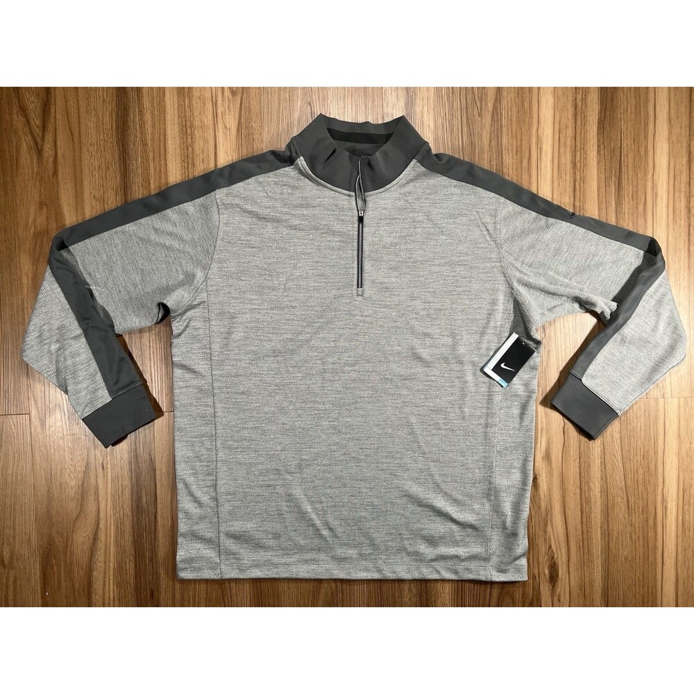 Nike Golf Dri-FIT 1/2-Zip Cover-Up. 578673 Heather Grey Men’s 2XL